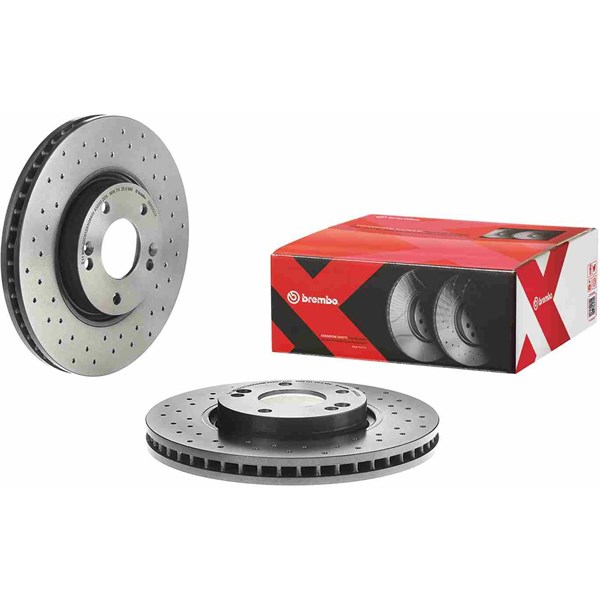 Bromsskiva Hålad/ventilerad, Framaxel Brembo 09.A532.2X BREMBO
