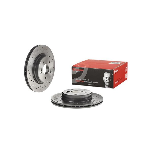 Bromsskiva Hålad/ventilerad, Bakaxel Brembo 09.A742.31 BREMBO