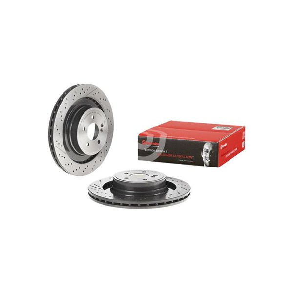 Bromsskiva Ventilerad, Bakaxel Brembo Coated disc line 09.A822.11 BREMBO