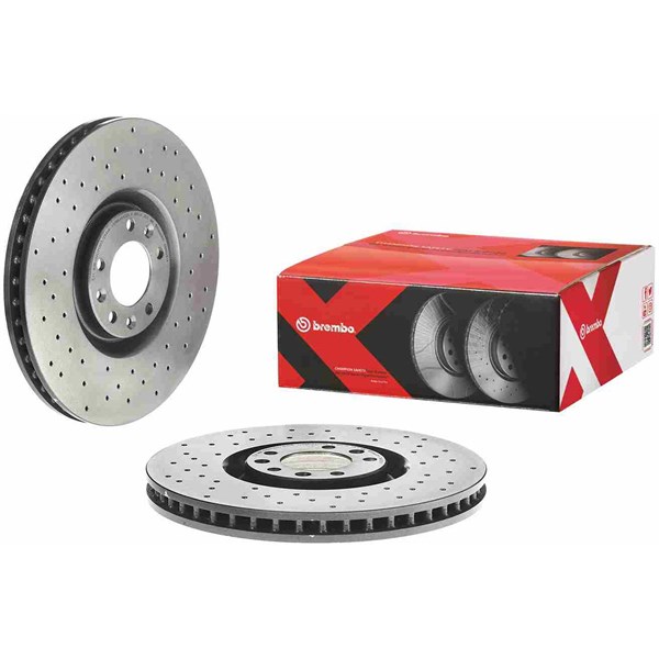 Bromsskiva Hålad/ventilerad, Framaxel Brembo 09.A829.1X BREMBO