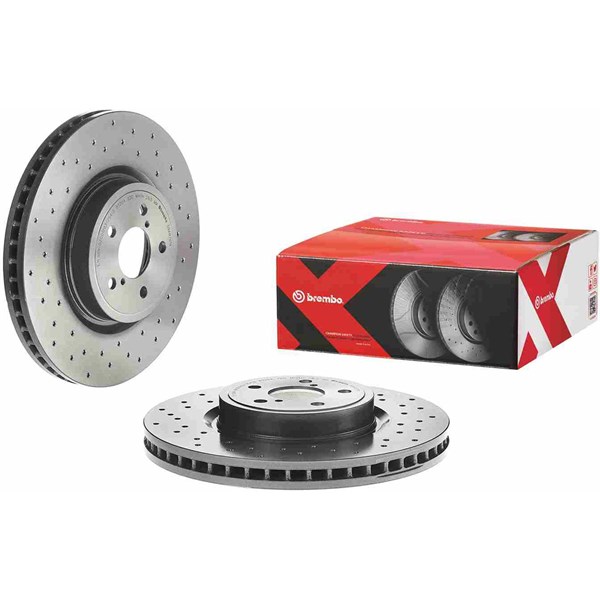 Bromsskiva Hålad/ventilerad, Framaxel Brembo 09.A870.1X BREMBO