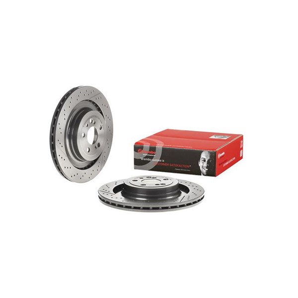 Bromsskiva Hålad/ventilerad, Bakaxel Brembo 09.A907.11 BREMBO