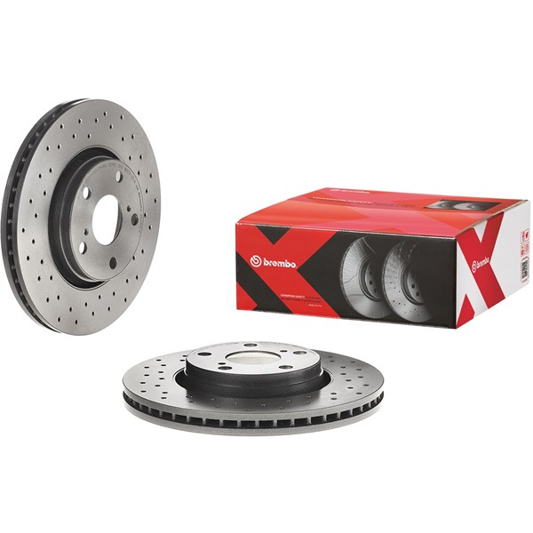 Bromsskiva Hålad/ventilerad, Framaxel Brembo 09.A914.1X BREMBO
