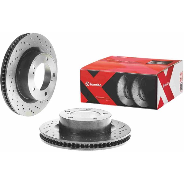 Bromsskiva Hålad/ventilerad, Framaxel Brembo 09.A966.1X BREMBO