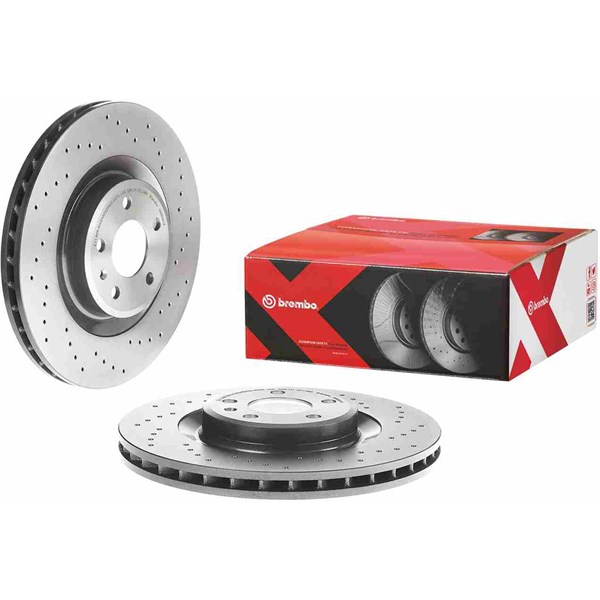 Bromsskiva Hålad/ventilerad, Framaxel Brembo 09.B039.1X BREMBO