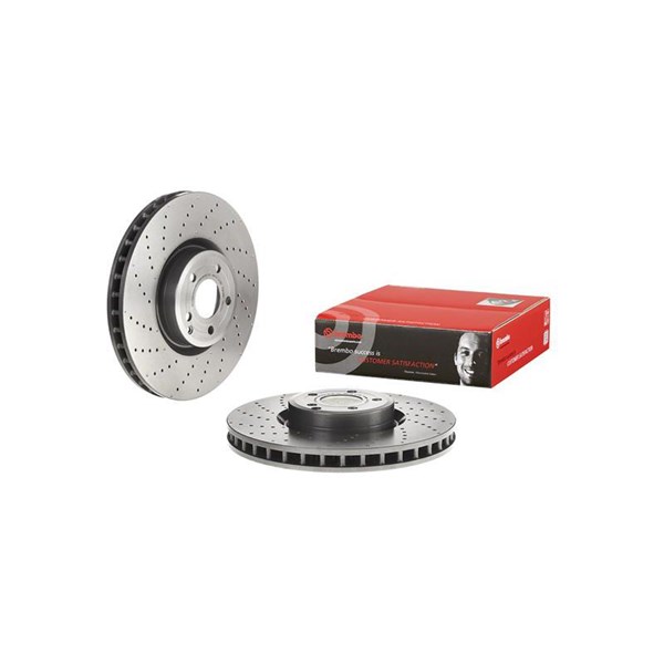 Bromsskiva Hålad/ventilerad, Framaxel Brembo 09.B474.11 BREMBO