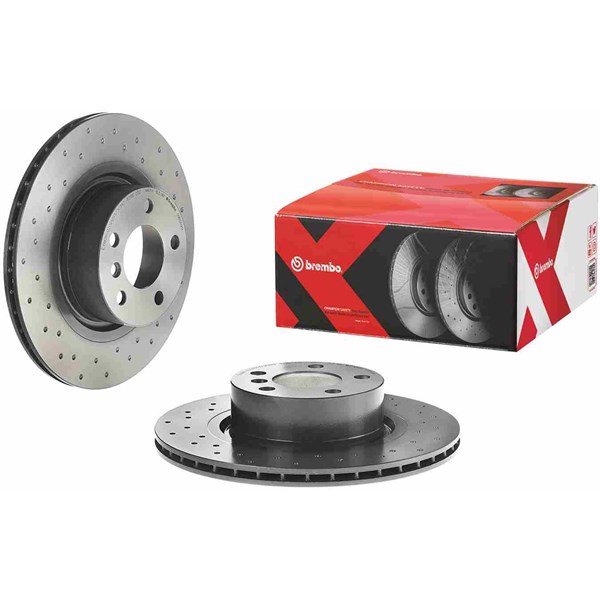 Bromsskiva Hålad/ventilerad, Bakaxel Brembo 09.B569.1X BREMBO