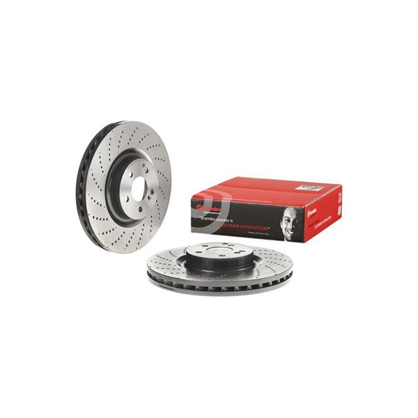 Bromsskiva Hålad/ventilerad, Framaxel Brembo 09.B769.51 BREMBO