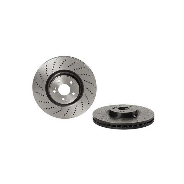 Bromsskiva Hålad/ventilerad, Framaxel Brembo 09.B769.51 BREMBO
