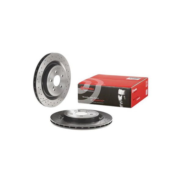 Bromsskiva Ventilerad, Bakaxel Brembo Coated disc line 09.B788.11 BREMBO