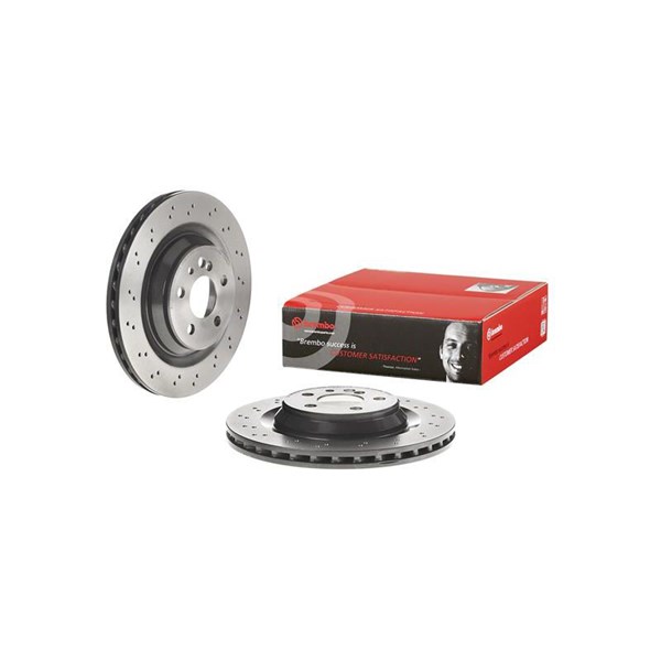 Bromsskiva Hålad/ventilerad, Bakaxel Brembo 09.B842.21 BREMBO