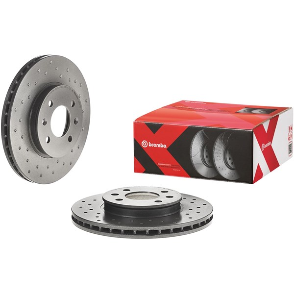 Bromsskiva Hålad/ventilerad, Framaxel Brembo 09.C171.1X BREMBO