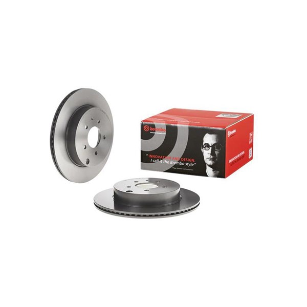 Bromsskiva Ventilerad, Bakaxel Brembo Coated disc line 09.C178.11 BREMBO