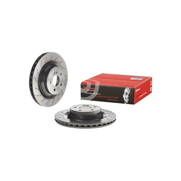 Bromsskiva Hålad/ventilerad, Bakaxel Brembo 09.C502.11 BREMBO