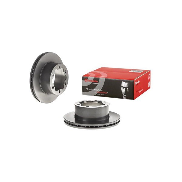 Bromsskiva Ventilerad, Bakaxel Brembo Coated disc line 09.C639.21 BREMBO