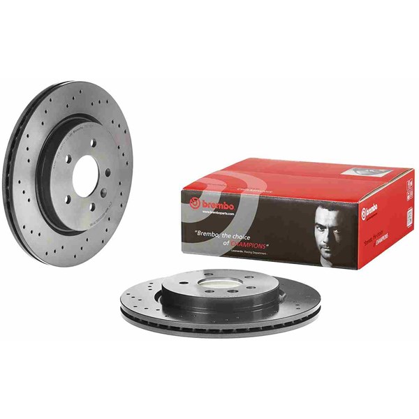 Bromsskiva Hålad/ventilerad, Bakaxel Brembo 09.C711.21 BREMBO