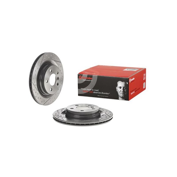 Bromsskiva Ventilerad, Bakaxel Brembo Coated disc line 09.C743.21 BREMBO