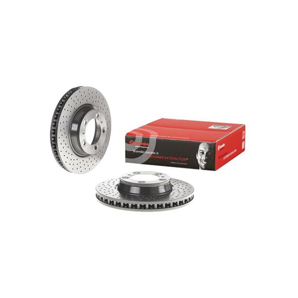Bromsskiva Hålad/ventilerad, Framaxel Brembo 09.C877.11 BREMBO