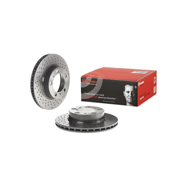 Bromsskiva Hålad/ventilerad, Framaxel Brembo 09.C879.11 BREMBO