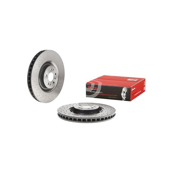 Bromsskiva Hålad/ventilerad, Framaxel Brembo 09.C942.11 BREMBO