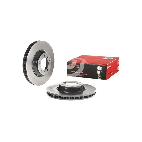 Bromsskiva Ventilerad, Framaxel, framaxel höger Brembo 09.C986.21 BREMBO