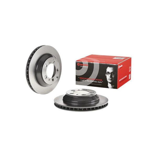 Bromsskiva Ventilerad, Bakaxel Brembo Coated disc line 09.C987.21 BREMBO