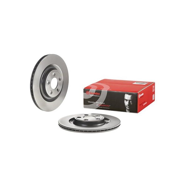Bromsskiva Ventilerad, Bakaxel Brembo Coated disc line 09.D061.11 BREMBO