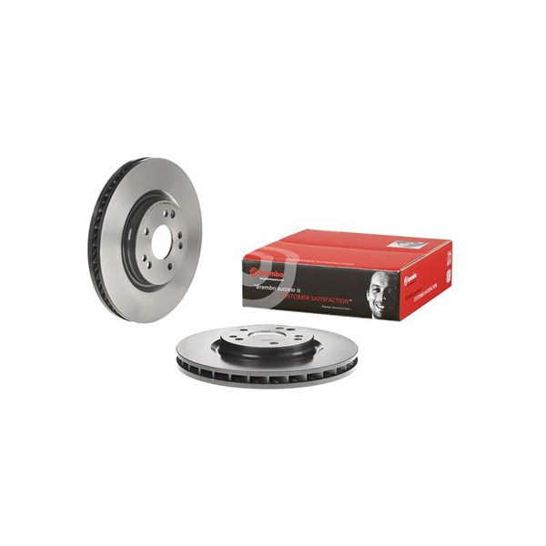 Bromsskiva Ventilerad, Framaxel, framaxel höger Brembo 09.D229.11 BREMBO