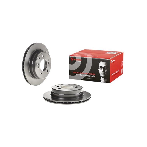 Bromsskiva Ventilerad, Bakaxel Brembo Coated disc line 09.D569.21 BREMBO