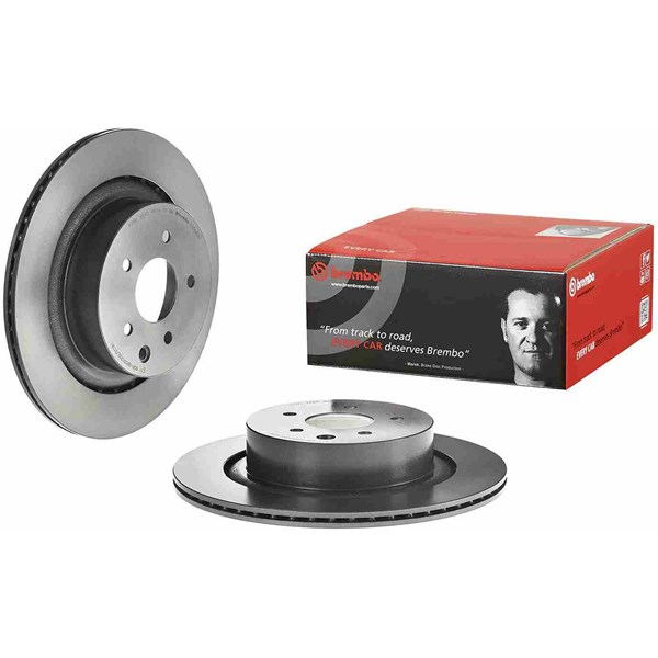 Bromsskiva Ventilerad, Bakaxel Brembo Coated disc line 09.D689.11 BREMBO