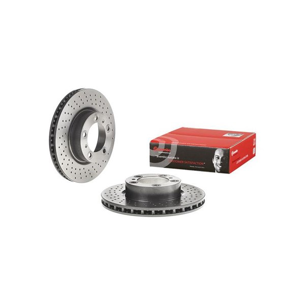 Bromsskiva Hålad/ventilerad, Framaxel Brembo 09.D805.11 BREMBO