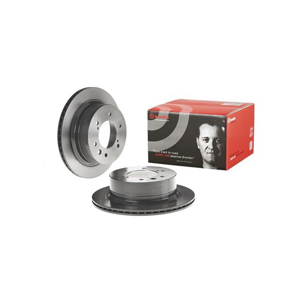 Bromsskiva Ventilerad, Bakaxel Brembo Coated disc line 09.D853.11 BREMBO