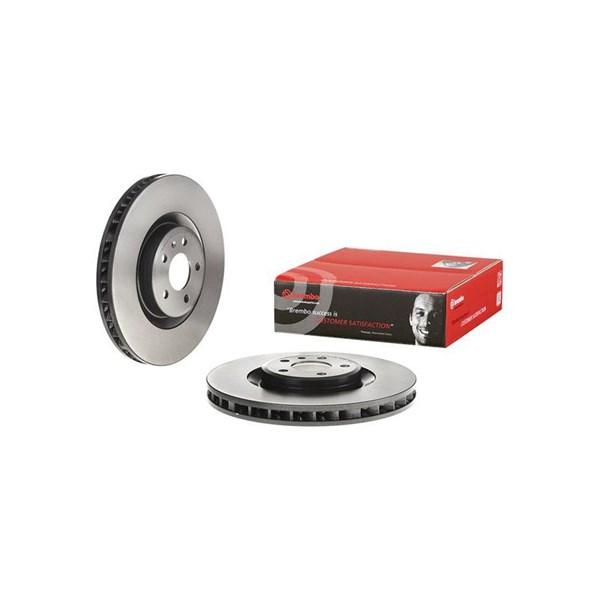 Bromsskiva Ventilerad, Framaxel, framaxel höger Brembo 09.D937.11 BREMBO