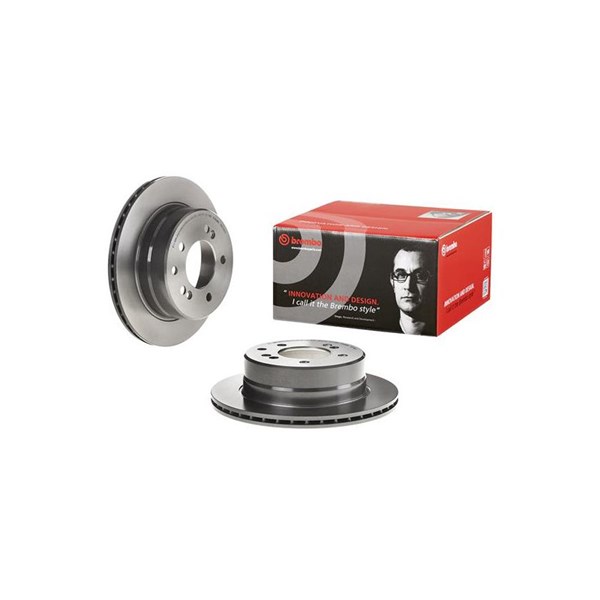 Bromsskiva Ventilerad, Bakaxel Brembo Coated disc line 09.E168.11 BREMBO
