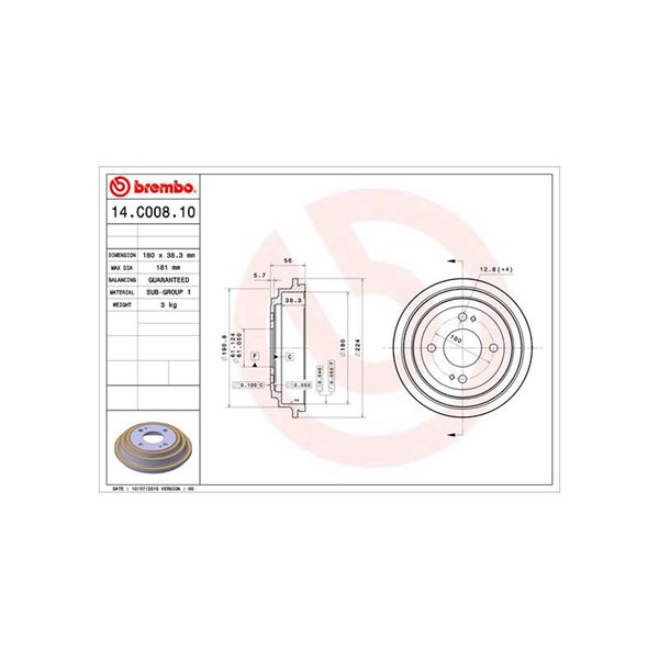 Bromstrumma, Bakaxel Brembo 14.C008.10 BREMBO
