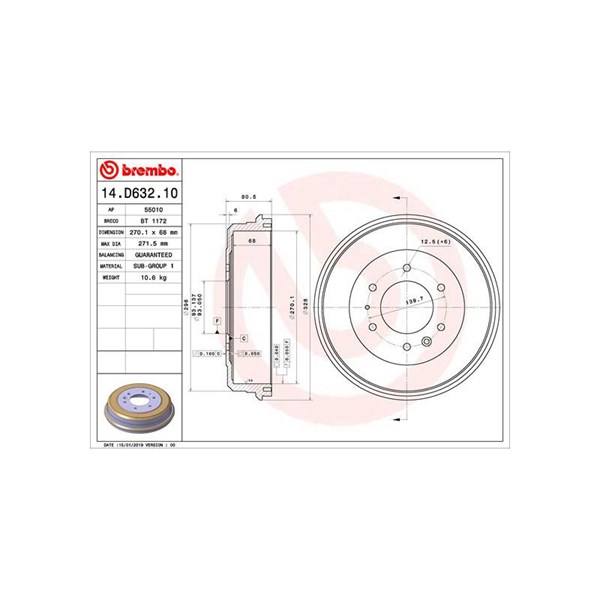 Bromstrumma, Bakaxel Brembo 14.D632.10 BREMBO
