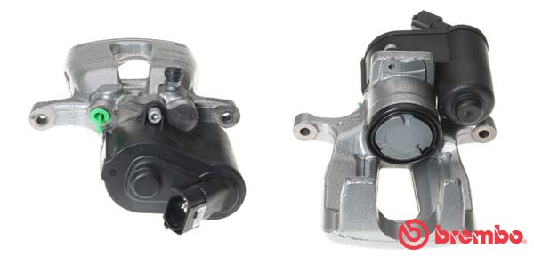 Bromsok, Bakaxel vänster, Bakom axeln Brembo F 85 352 BREMBO