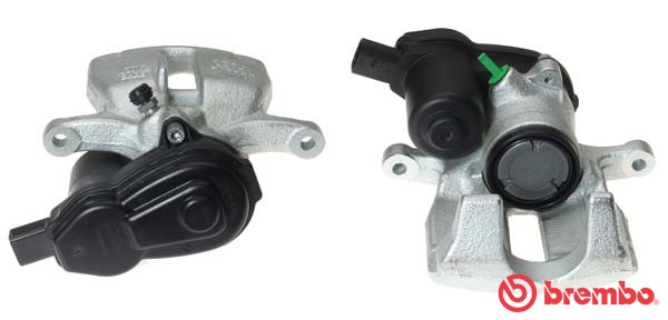 Bromsok, framaxel vänster, Bakom axeln Brembo F 85 358 BREMBO