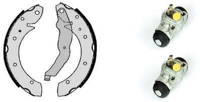 Bromsbackar, sats, Bakaxel Brembo Standard kit H 06 009 BREMBO