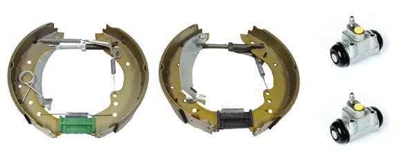 Bromsbackar, sats, Bakaxel Brembo Kit & fit K 23 035 BREMBO