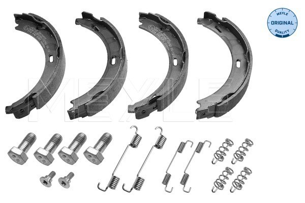 Bromsbackar, sats, parkeringsbroms, Bakaxel Meyle 014 042 0302 MEYLE