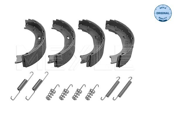 Bromsbackar, sats, parkeringsbroms, Bakaxel Meyle 014 042 0502/S MEYLE
