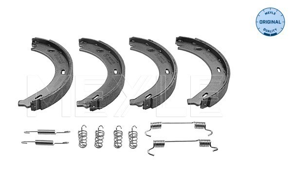 Bromsbackar, sats, parkeringsbroms, Bakaxel Meyle 014 042 0602/S MEYLE