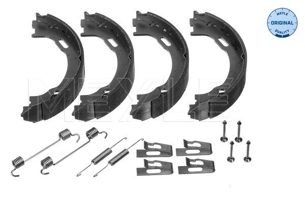 Bromsbackar, sats, parkeringsbroms, Bakaxel Meyle 014 042 0802/S MEYLE