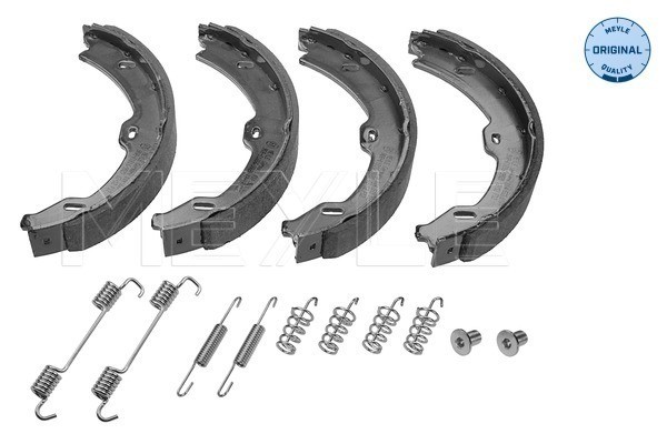 Bromsbackar, sats, parkeringsbroms, Bakaxel Meyle 014 533 0004/S MEYLE