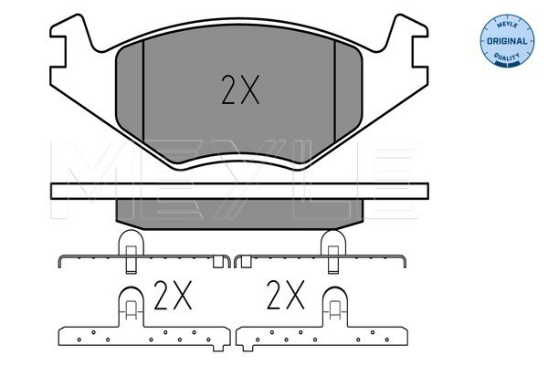 Bromsbeläggsats, Framaxel Meyle 025 208 8719 MEYLE
