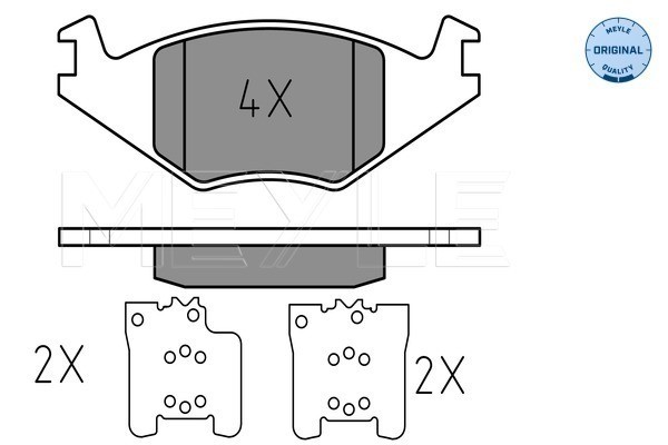 Bromsbeläggsats, Framaxel Meyle 025 208 8917 MEYLE