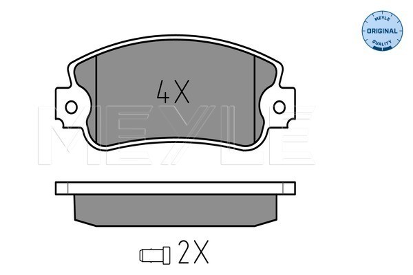 Bromsbeläggsats, Framaxel Meyle 025 209 5018/W MEYLE