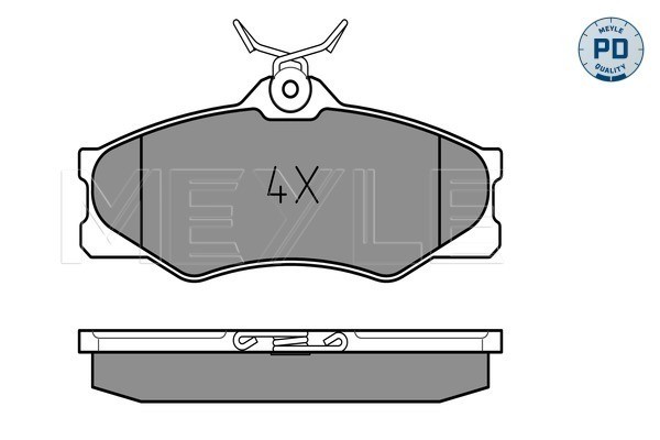 Bromsbeläggsats, Framaxel Meyle 025 209 7919/PD MEYLE