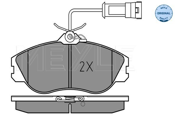 Bromsbeläggsats, Framaxel Meyle 025 211 3819/W MEYLE